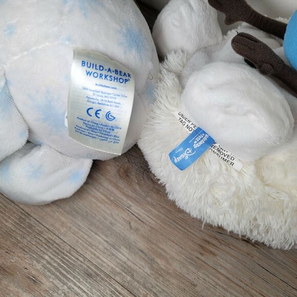 Build A Bear Frozen Disney Olaf Plush Snowman Bundle BABW Hide Away Snowball - Picture 10 of 10